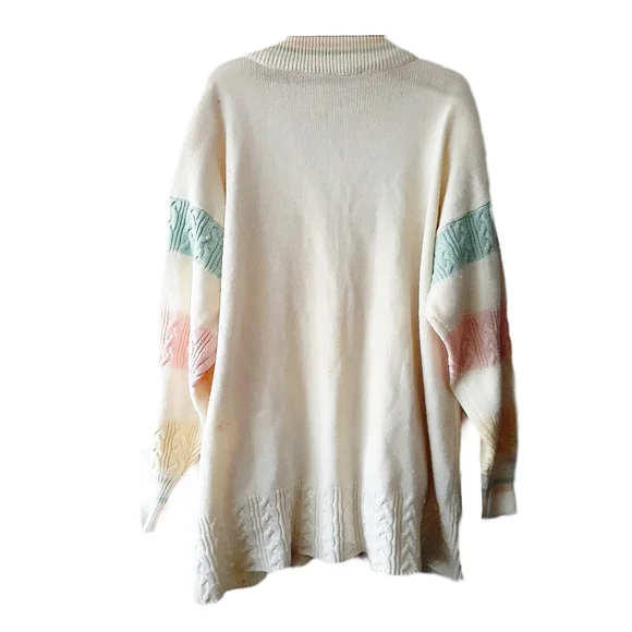 Vintage Shroder Pastel Cardigan - Picture 2 of 2